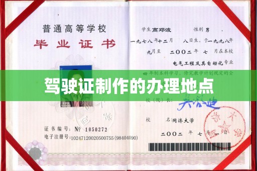 头屯河驾驶证制作的办理地点